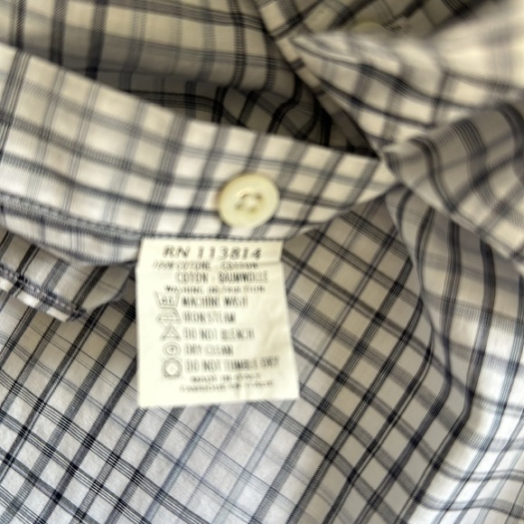 Billy Reid Long Sleeve Checkered Button Down Shirt - Picture 7 of 7